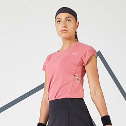 ARTENGO Dámske tričko Dry 500 na tenis ružové S