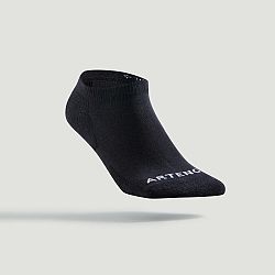 ARTENGO Nízke tenisové ponožky RS 100 3 páry čierne 43-46