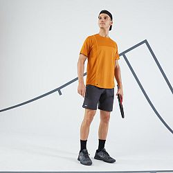 ARTENGO Pánske tenisové tričko s krátkym rukávom Dry Gaël Monfils okrové okrová L