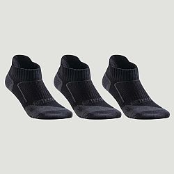 ARTENGO Športové ponožky RS 900 nízke 3 páry čierno-sivé čierna 43-46