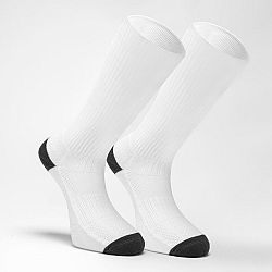ATORKA Vysoké ponožky na hádzanú H500 pre dospelých biele 35-38