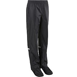 BTWIN Detské vrchné nohavice do dažďa 500 čierna 10-11 r (141-150 cm)