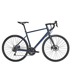 Cestný bicykel TRIBAN RC520 na cykloturistiku (kotúčové brzdy) modrá M