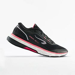 Dámska bežecká obuv Kiprun KS500 čierno-ružová čierna 37
