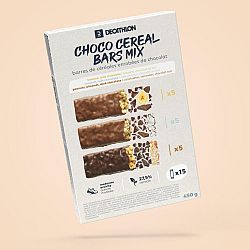 DECATHLON Mix cereálnych tyčiniek s čokoládovou polevou 15 ks