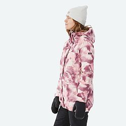 DREAMSCAPE Dámska snowboardová bunda SNB 100 ružová s potlačou ružová XS