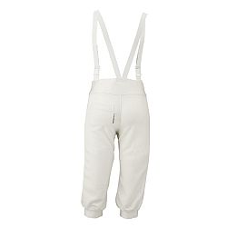 FENC'IT Detské nohavice na šerm 350N pre pravákov biela 8-9 r (131-140 cm)