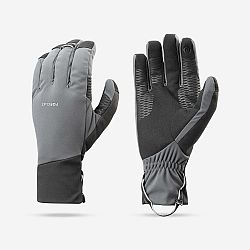 FORCLAZ Dotykové vetruvzdorné rukavice MT900 na horskú turistiku sivé šedá 2XL