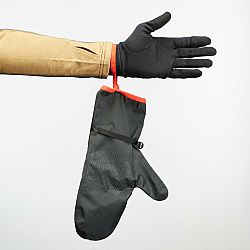 FORCLAZ Trekingové nepremokavé vrchné rukavice MT500 čierne XS-S