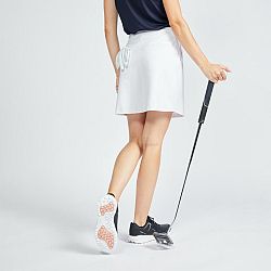 INESIS Dámska golfová sukňa so šortkami WW500 biela L