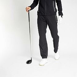 INESIS Pánske golfové nohavice do dažďa RW500 čierne XL (L34)