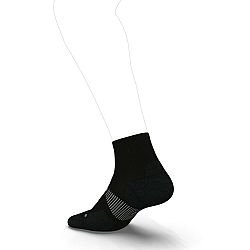 KIPRUN Bežecké ponožky Run900 Mid hrubé čierne 43-46