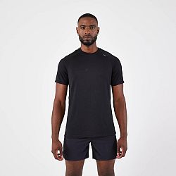 KIPRUN Pánske bežecké tričko Run 500 Confort bez švov čierne XL