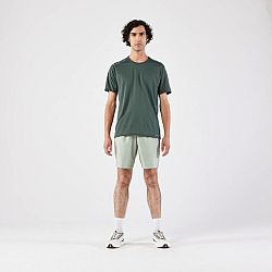 KIPRUN Pánske priedušné bežecké tričko Run Dry+ tmavozelené zelená XL