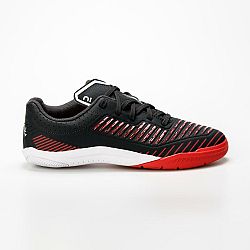 KIPSTA Detská futsalová obuv Ginka 500 čierno-červená šedá 37