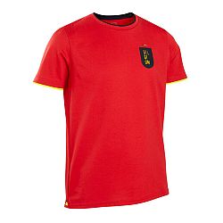 KIPSTA Detský dres FF100 Belgicko 2022 červená 5-6 r (113-122 cm)