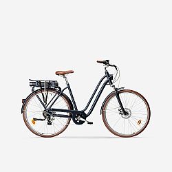 Mestský elektrický bicykel Elops 900 so zníženým rámom námornícky modrý S-M