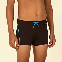 NABAIJI Chlapčenské boxerkové plavky 100 Plus čierne 14-15 r (161-172 cm)