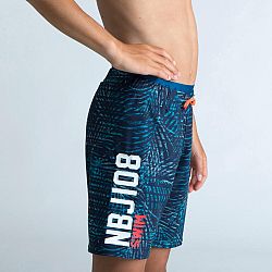 NABAIJI Chlapčenské šortkové plavky 100 dlhé modré 10-11 r (141-150 cm)