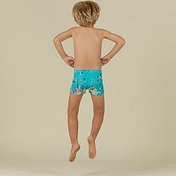 NABAIJI Detské boxerkové plavky Aquamarine svetlomodré tyrkysová 4-5 r (103-112 cm)