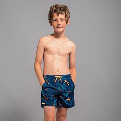 OLAIAN Chlapčenské plážové šortky 100 tmavomodré 12-13 r (151-160 cm)
