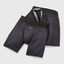 OUTSHOCK Pánske šortky s pružným suspenzorom na bojové športy čierne S