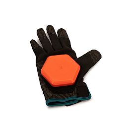 OXELO Rukavice Gloves 500 na longboard a freeride čierno-oranžové čierna XL