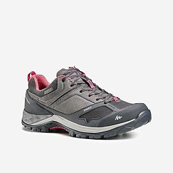 QUECHUA Dámska nepremokavá obuv na horskú turistiku – MH500 sivo-ružová šedá 41