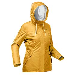 QUECHUA Dámska nepremokavá zimná bunda na turistiku SH500 do -10 °C okrová 2XL