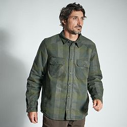 SOLOGNAC Hrejivá bunda typu vrchná košeľa 500 zelená XL