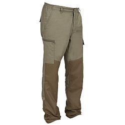 SOLOGNAC Poľovnícke nohavice Renfort 100 zo spevneného materiálu zelené khaki XL