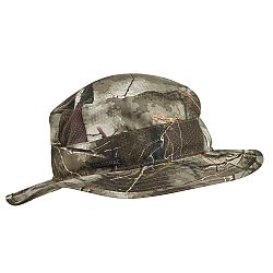 SOLOGNAC Poľovnícky priedušný klobúk 500 maskovanie Treemetic khaki 58-60 cm