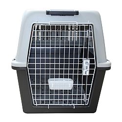 SOLOGNAC Prepravný box pre 1 psa veľkosť XL 91 × 61 × 66,5 cm – Norma IATA šedá No Size