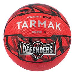 TARMAK Basketbalová lopta R500 veľkosť 7 pre začínajúcich mužov od 13 rokov červená