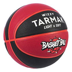 TARMAK Detská basketbalová lopta Wizzy veľkosť 5 do 10 rokov čierno-bordová čierna 0
