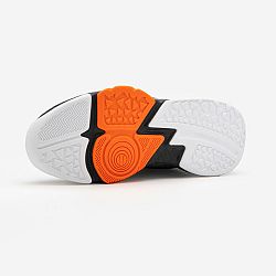 TARMAK Detská vysoká basketbalová obuv SS500 čierna-oranžová čierna 36