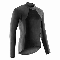 VAN RYSEL Pánske cyklistické spodné tričko Extreme s dlhým rukávom čierne šedá ML