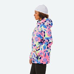 WEDZE Dámska lyžiarska bunda 100 viacfarebná ružová 3XL