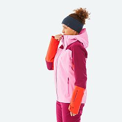 WEDZE Dámska lyžiarska bunda 500 ružovo-fuksiová ružová XL