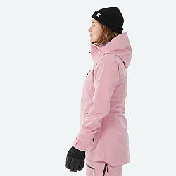 WEDZE Dámska lyžiarska spodná bunda FR 500 bledoružová ružová 2XL