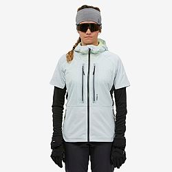 WEDZE Dámska skialpinistická vesta Pacer svetlomodro-žltá šedá XL