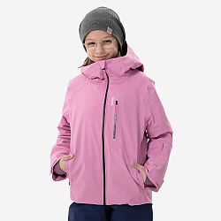 WEDZE Detská lyžiarska hrejivá a nepremokavá bunda 550 ružová ružová 12 rokov