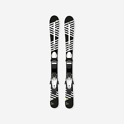 WEDZE Detské zjazdové lyže Boost 500 Kid Player s viazaním čierno-biele čierna 107 cm