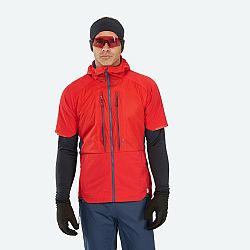 WEDZE Pánska skialpinistická vesta Pacer červeno-tmavomodrá červená L