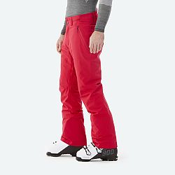 WEDZE Pánske lyžiarske nohavice 500 regular - červené L