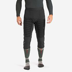 WEDZE Pánske lyžiarske spodné nohavice FR900 krátke sivé šedá L