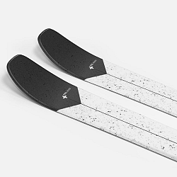 WEDZE Pánske zjazdové lyže s viazaním Cross 150+ čierno-biele 150 cm