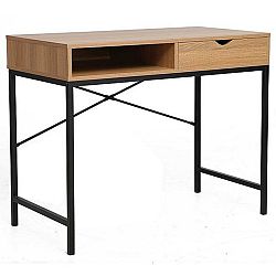 Sconto Písací stôl SIGB-027 dub/čierna